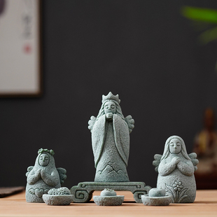 创意塞尔达传说海利亚女神鱼缸造景盆栽微景观办公桌面装饰品摆件