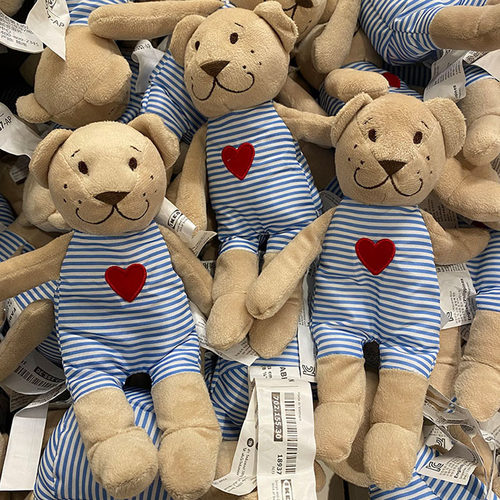 宜家费布勒比约玩偶毛绒玩具