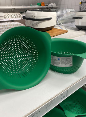 乌普菲尔德滤碗沥水篮家用厨房洗菜控水碗水果盘塑料圆形直径24cm