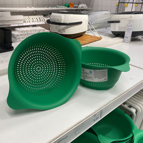 乌普菲尔德滤碗沥水篮家用厨房洗菜控水碗水果盘塑料圆形直径24cm