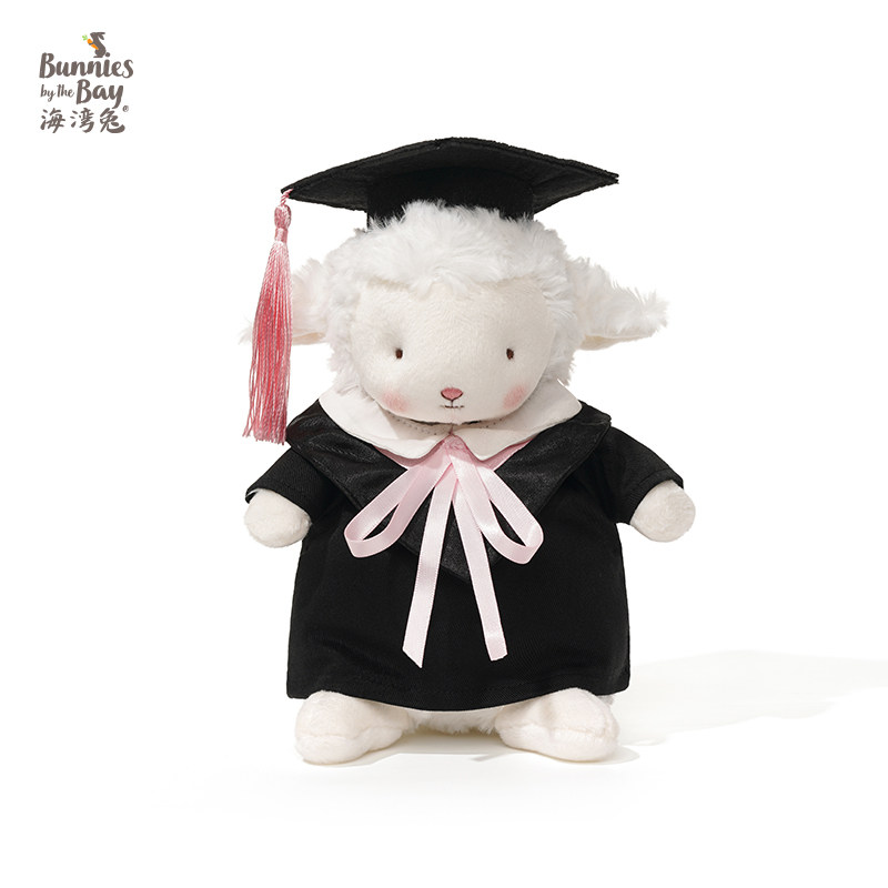 【毕业礼物】海湾兔Bunnies 可爱羊玩偶学士服毛绒公仔定制纪念品