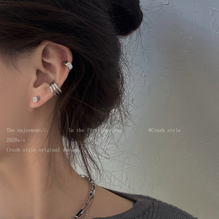 高级感耳夹耳环女夏天轻奢小众设计感无耳洞甜酷冷淡风耳骨夹耳饰