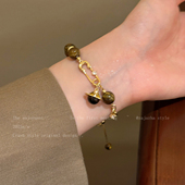 星河倾泻 虎眼石星球别针手链女小众轻奢高级感精致2026新款 手饰