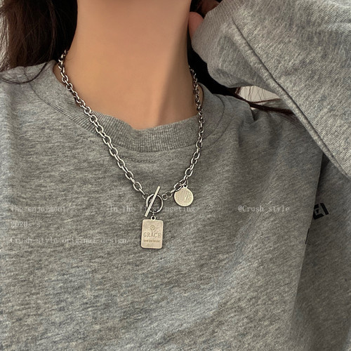 钛钢不掉色项链女2025年INS嘻哈