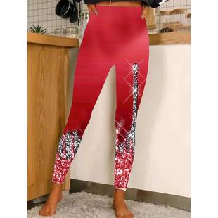 leopard pants print print leggings waist hip skinny sequin
