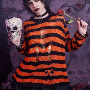 sexy blouse women neck hollow Halloween pullover hot