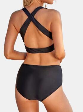 split bow high-end women spring swimsuit bikini girl hot