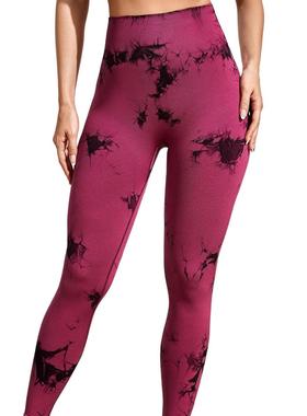 outerwear seamless camping high tie-dye knitted pants