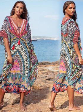Four-way stretch quick-drying fabric beach dress holiday