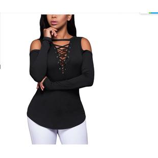bottoming sleeve long women the shirt shoulder off