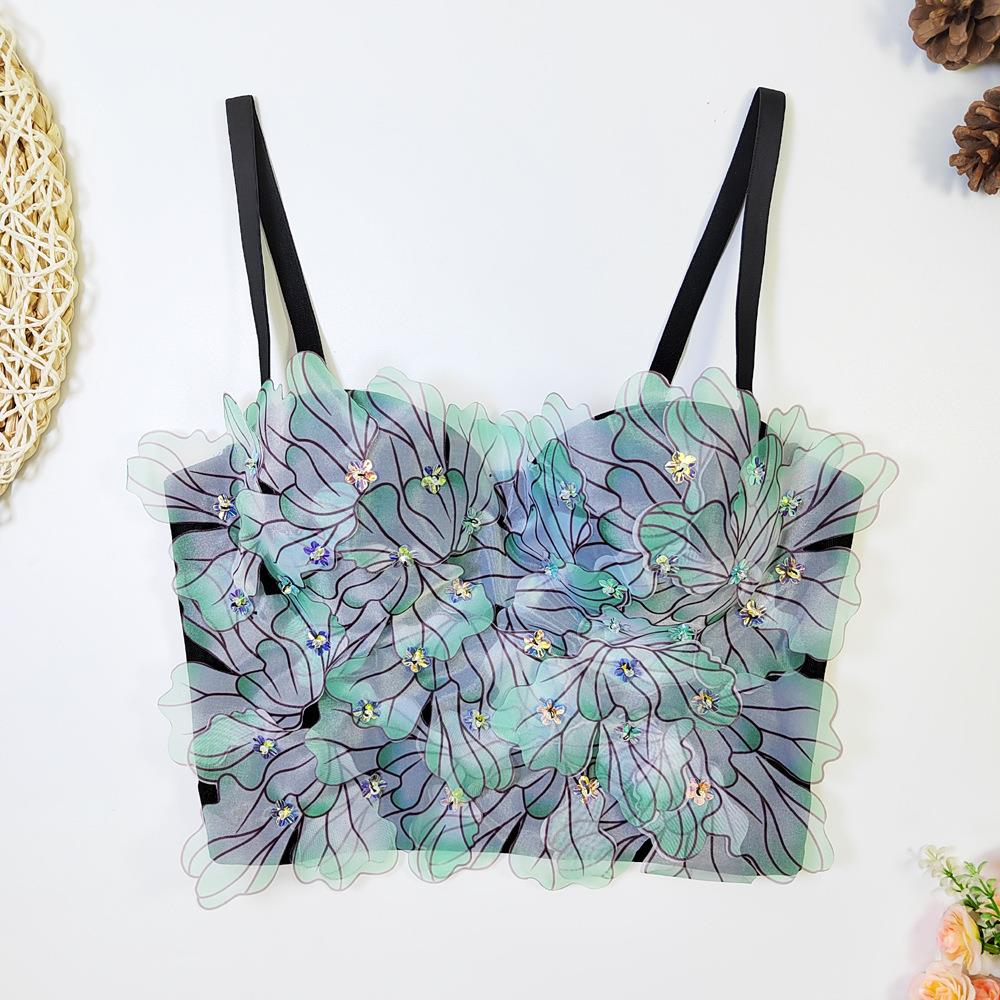 Beads with Top Tube Fishbone Outerwear as Wear to Women for