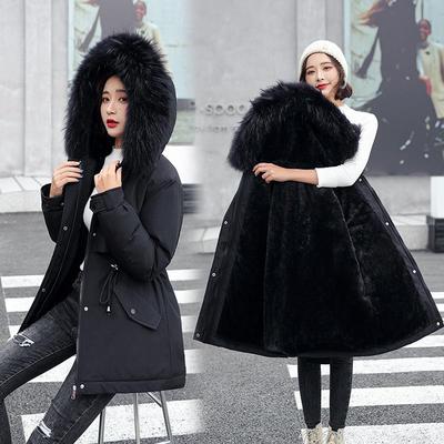 women winter parka warm hooded long zipper thick jackets