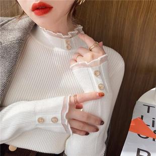 simple chic fashion korean slim clothes pullover ruched