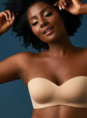 bra size full unpadded non-slip smooth convertible bandeau