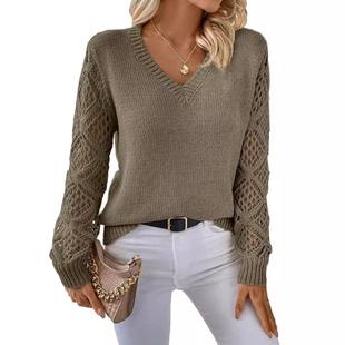 casual pullover turtleneck ladies sweater tops neck long