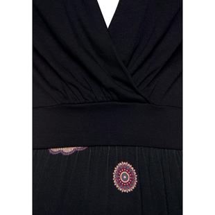 neck loose sleeve round casual long shoulder Dress off