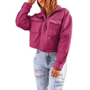 loose color with short coat lapel zipper and jacket solid