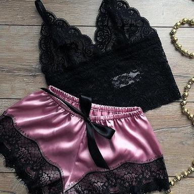 sexy lingerie lace nightwear lace pants bra sleeveless