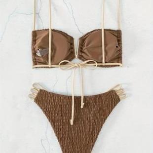 female three pieces bikini beach bathing wear sexy women