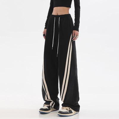 sweatpants track women joggers korean leg wide hop trousers