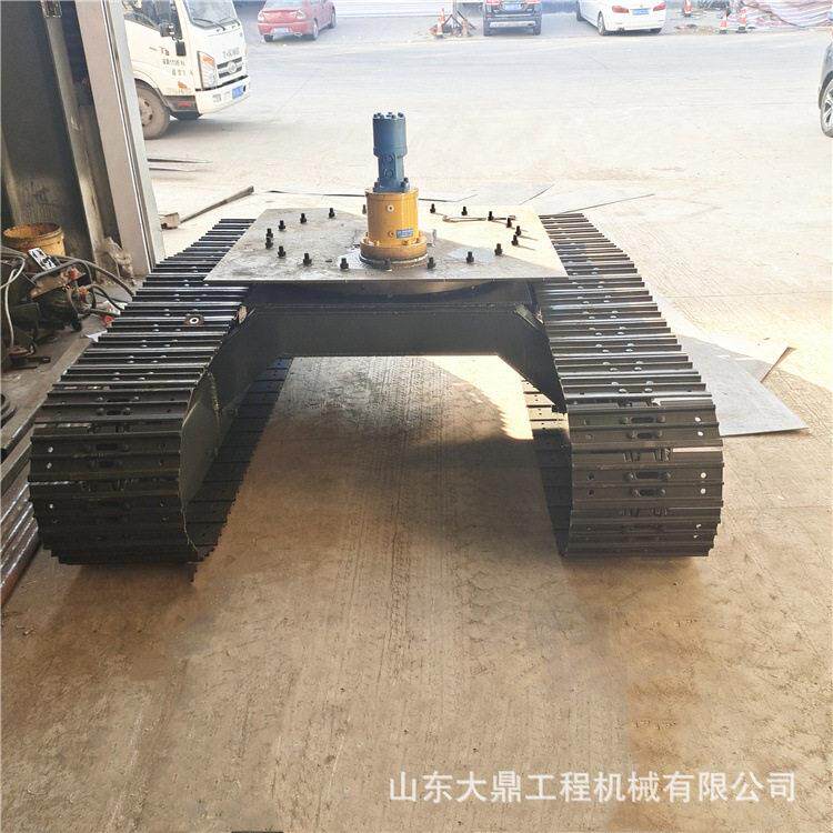 小型挖掘机履带底盘打桩机钢制履带底盘各种尺寸橡胶履带底盘