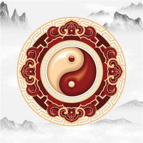 太极图道字太极鱼阴阳鱼先天八卦后天八卦周易卦象易w学风水装饰
