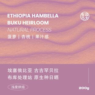 有容乃大埃塞古吉罕贝拉布库Buku日晒处理25年产季手冲单品咖啡豆