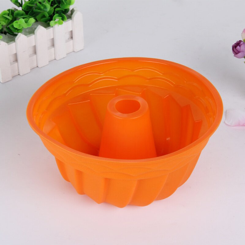 直供空心硅胶蛋糕模具 戚风创意蛋糕模 南瓜形DIY烘焙工具