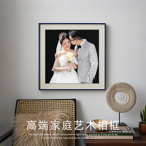 定制金属卡纸相框铝合金艺术微喷