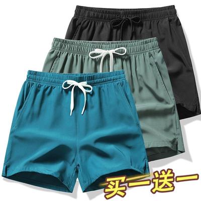 短裤男夏季薄款冰丝休闲宽松速干三分裤子女跑步健身训练运动马裤