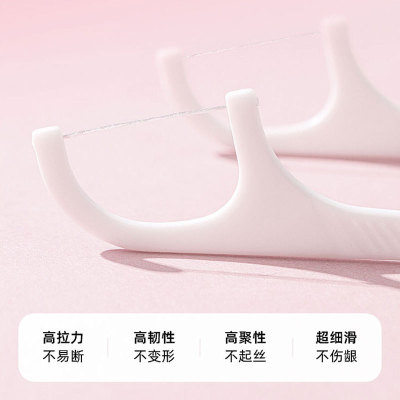 便携式牙线棒10只装一次性独立包装超细牙签盒装成人牙线