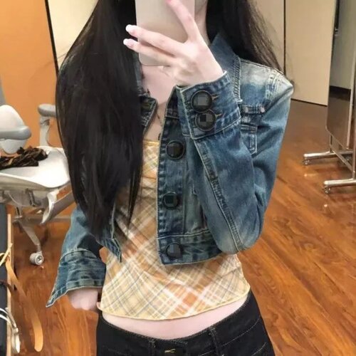 牛仔外套早秋小众设计感修身显瘦