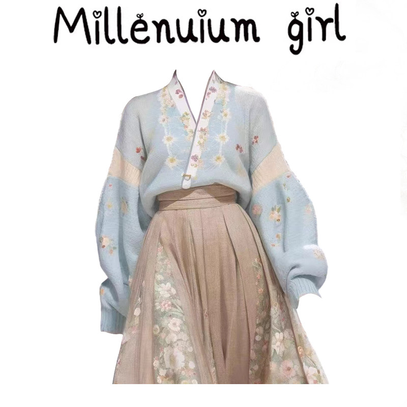 超好看国风毛衣汉元素汉服