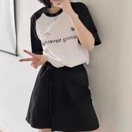 短裙A字裙日系工装a形简约百搭女