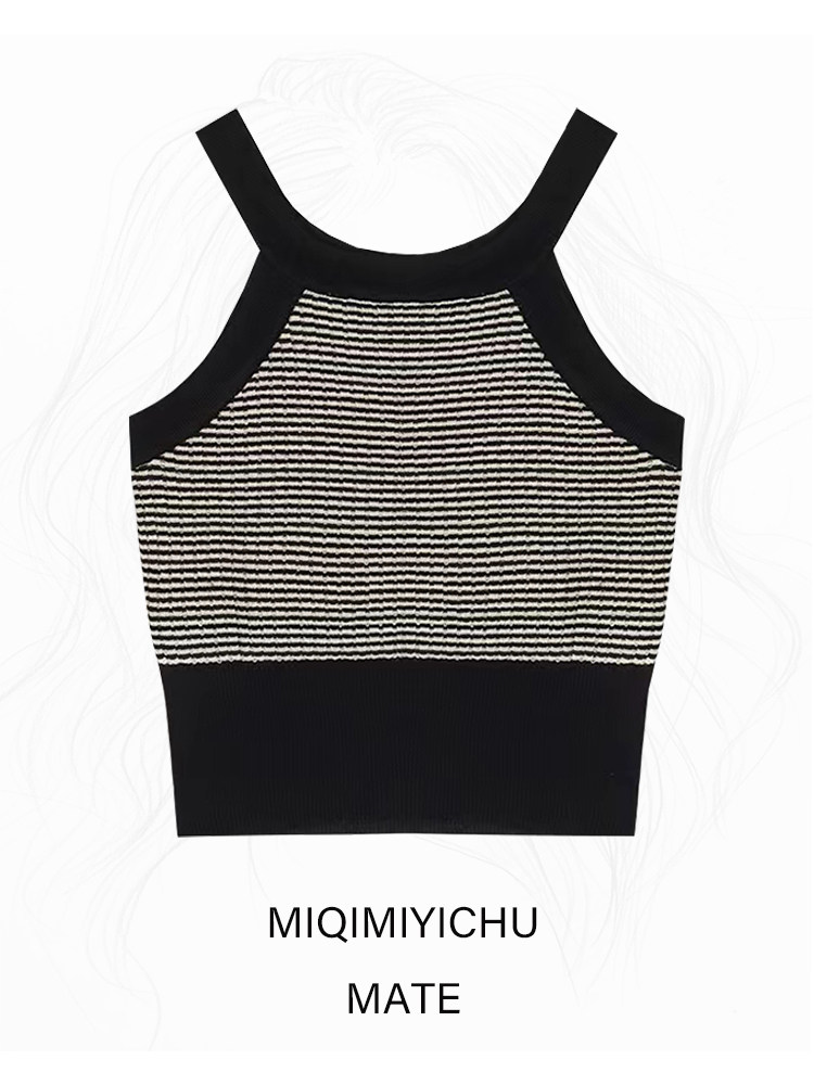 韩版吊带小背心女装夏季辣妹复古修身显瘦性感外穿内搭打底衫上衣