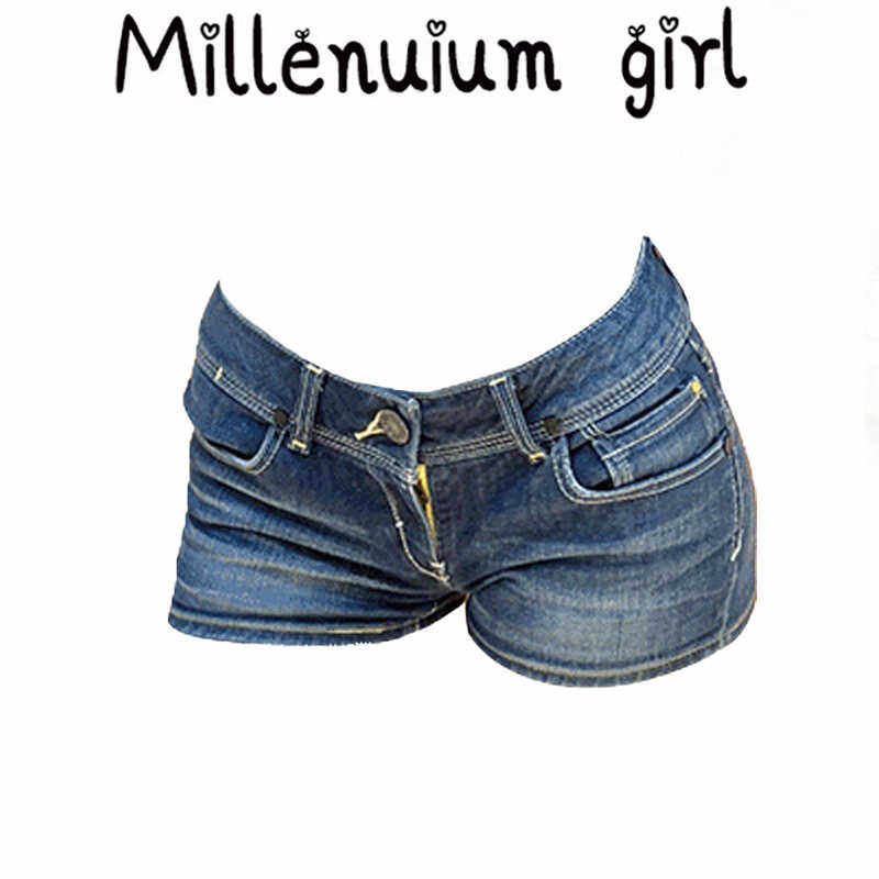 美式辣妹低腰牛仔超短裤女夏季新款修身弹力显瘦a字包臀热裤子潮