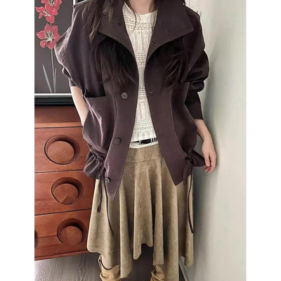 薄雾绛紫复古松弛设计感小众花苞