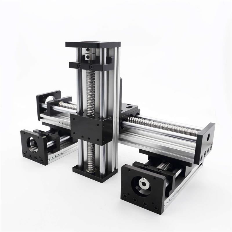 GGP滑台模组EB滚珠丝杠直线 线导轨双光轴升降57步进马达套装电动