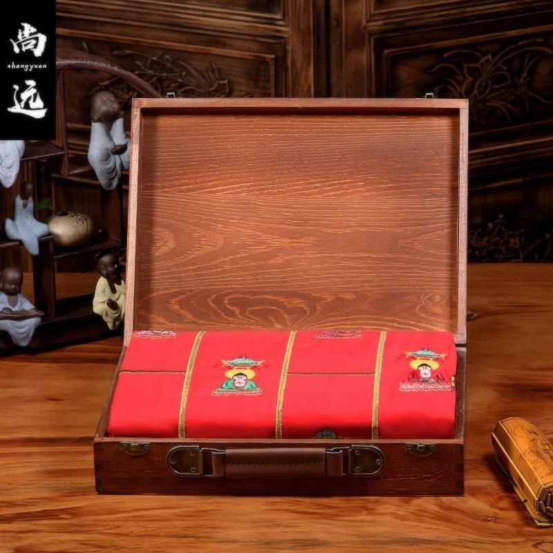 新款尚远麻纱袈裟祖衣千佛衣千龙衣千花衣僧服袈裟法衣彩佛衣套装