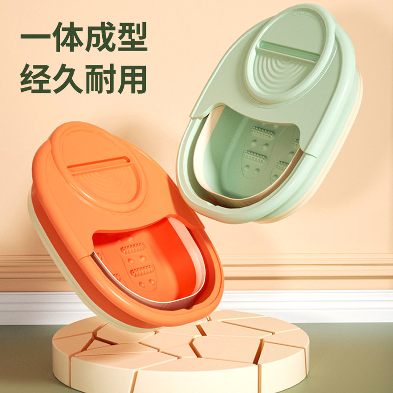 可折叠泡脚桶泡脚盆家用按摩洗脚盆养生足浴桶居家收纳桶厂家