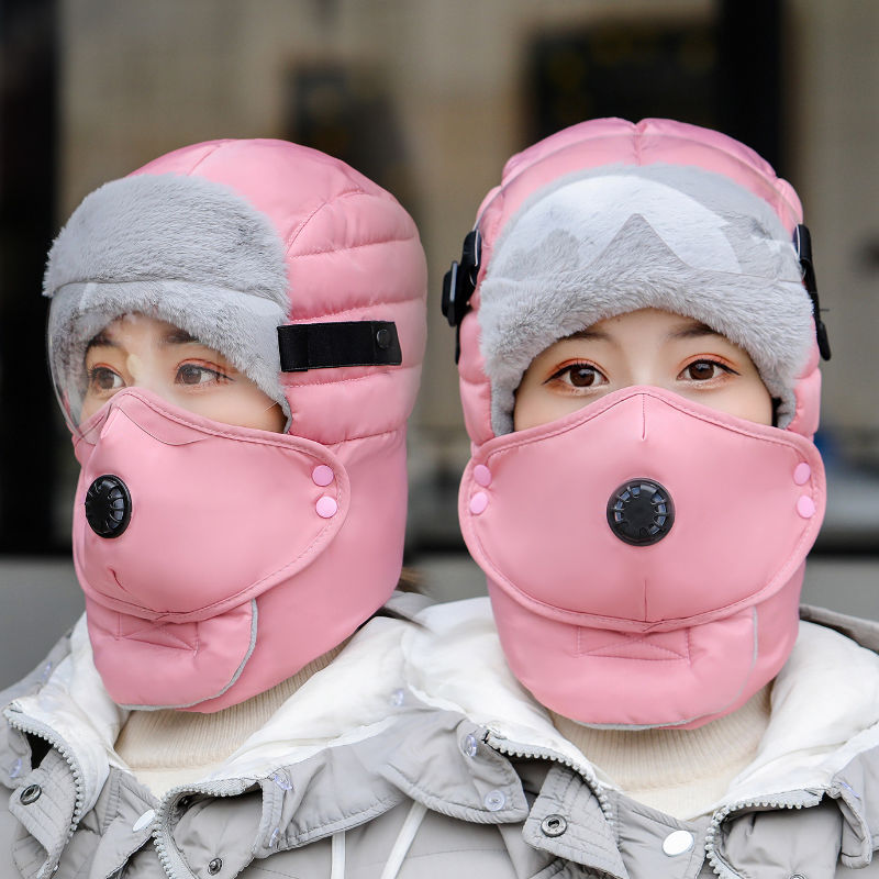 帽子女冬天保暖棉帽东北防风防寒雷锋帽女秋冬季骑行电动车挡风 服饰配件/皮带/帽子/围巾 帽子 原图主图