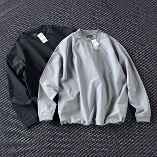 T恤男户外机能打底衫 日系宽松纯色长袖 上衣 effect春秋季 beams