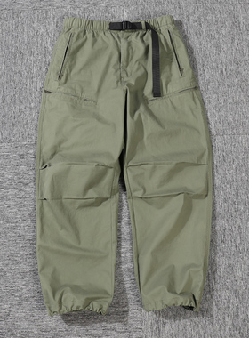 春秋beams effect日系潮流复古工装伞兵休闲裤宽松直筒男士长裤子