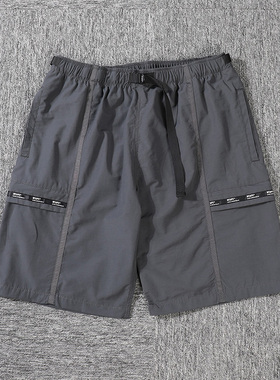 日单外贸西山彻速干多口袋工装短裤男机能休闲透气尼龙五分裤夏季