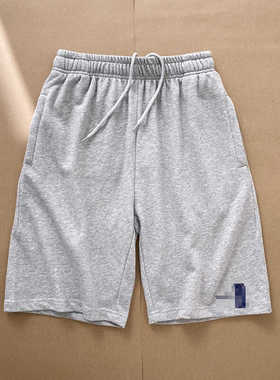 夏季日单长谷川监制日系宽松口袋休闲短裤刺绣重榜棉针织五分裤潮