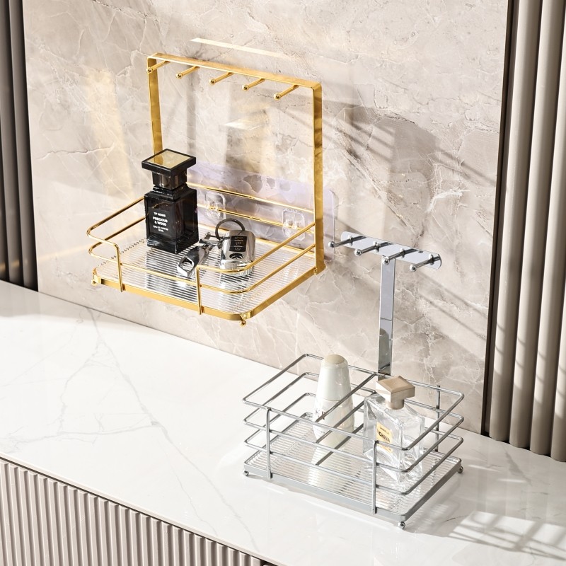 客厅钥匙收纳盒玄关置物架挂摆件进门口挂墙免打孔放鞋柜上的架子