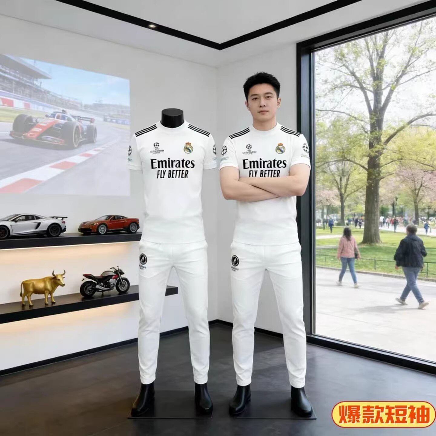 点击精选男装纯棉短袖圆领T恤2026新款夏季男士修身百搭半袖上衣