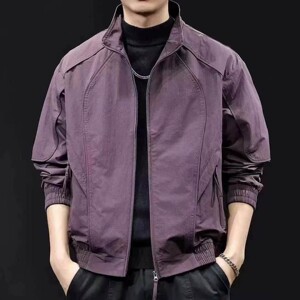 维乾男装2026新款春秋季男士美式立领夹克百搭休闲工装上衣外套潮