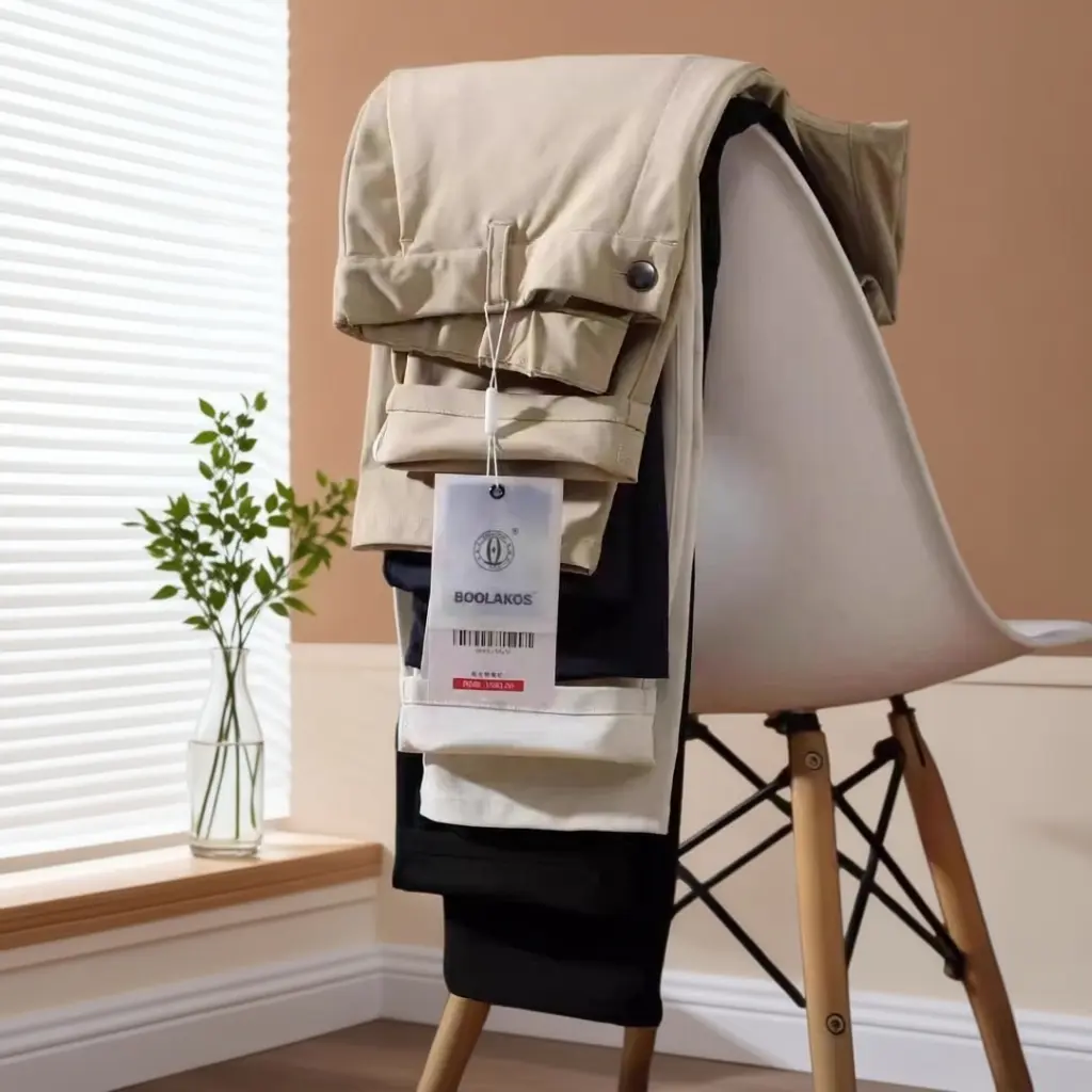 雪溪甄选男裤2026夏款透气速干柔软舒适高弹男士纯色直筒休闲裤子