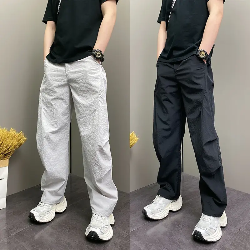 云岸好物美式男裤2026年夏季新款宽松哈伦裤男士休闲户外直筒裤子
